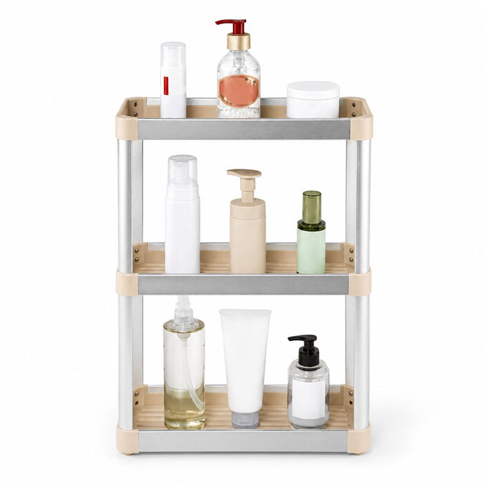 iStar Aluminium 3-Tier Rectangle Bathroom Storage Rack