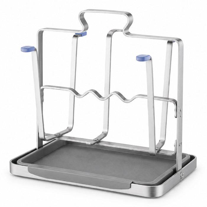 Stainless Steel Cup Drying Rack with Drip Tray for Kitchen Counter