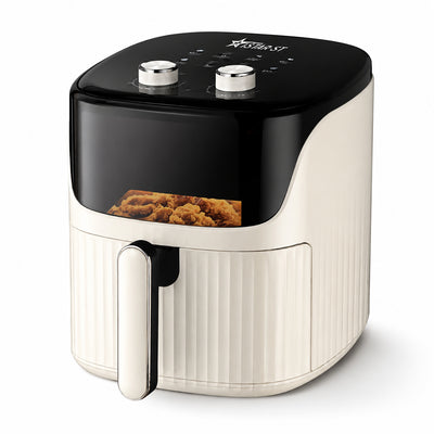 iStar-ST 10L Manual Air Fryer 1200W with Timer - White & Black