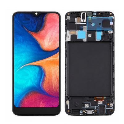 Standard LCD Screen with Frame for Samsung Galaxy A20