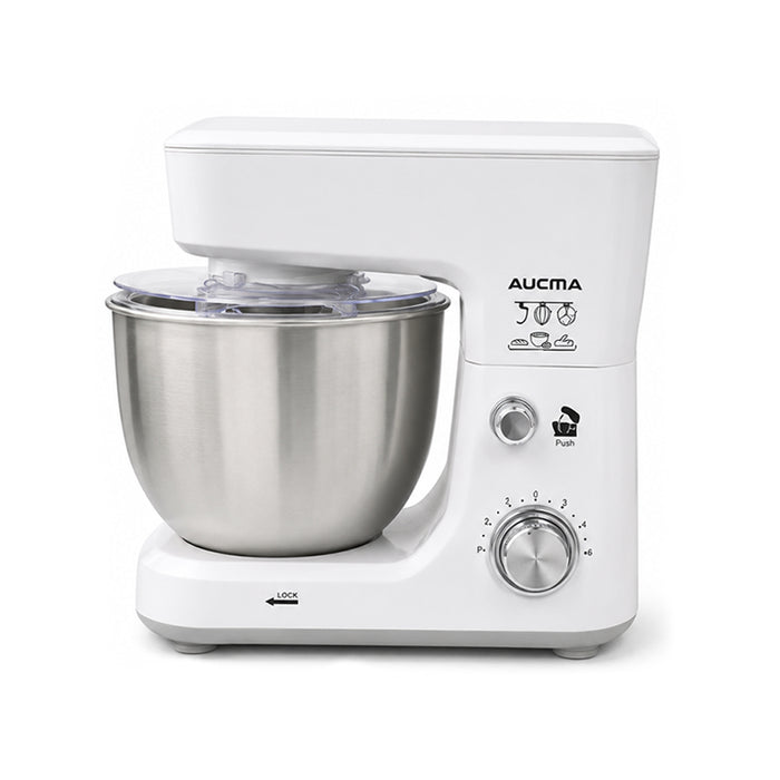 AUCMA Stand Mixer with Stainless Steel Bowl - 500W