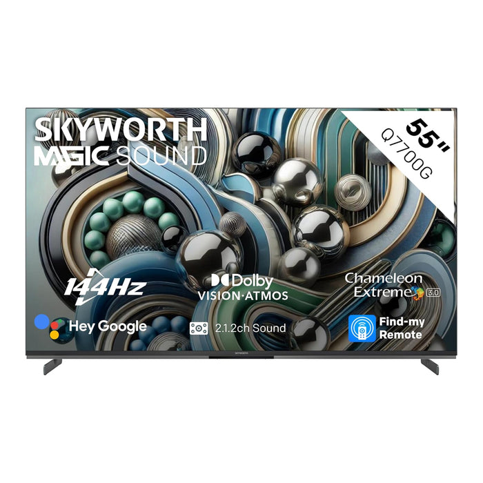 Skyworth 55-Inch QLED 4K UHD Google Smart TV with 144Hz