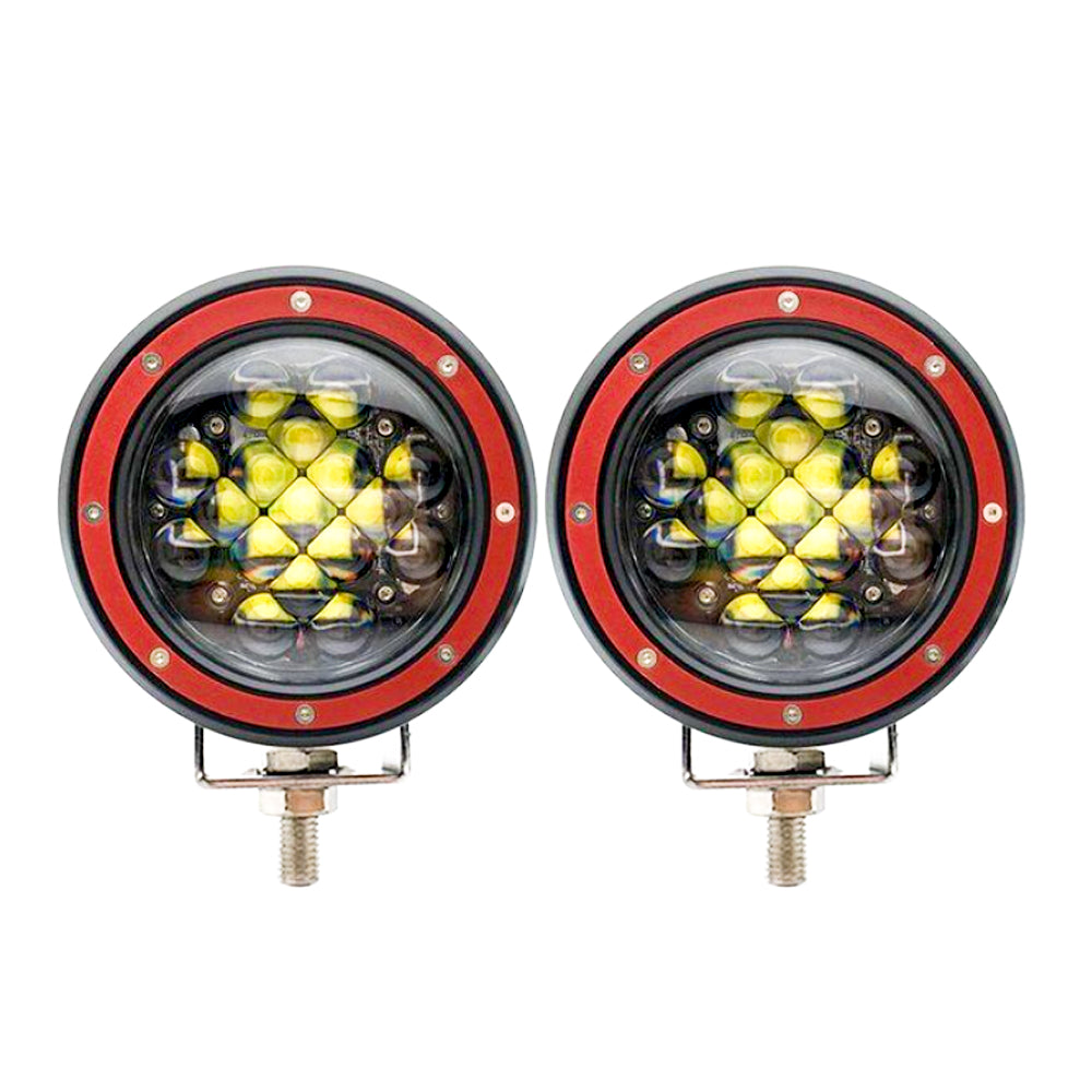 iStar 5″ Round LED Off‑Road Flood Light – 51 W / 5100 LM - Set Of 2