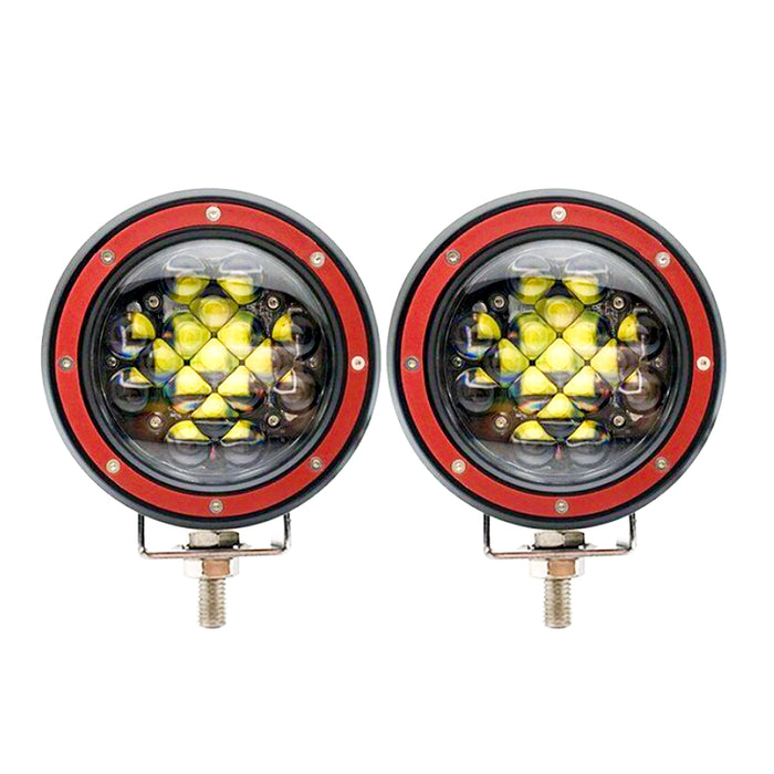 iStar 5″ Round LED Off‑Road Flood Light – 51 W / 5100 LM - Set Of 2