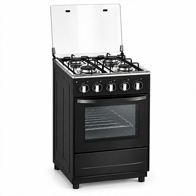 Safy 4-Burner Freestanding Gas Stove with Oven