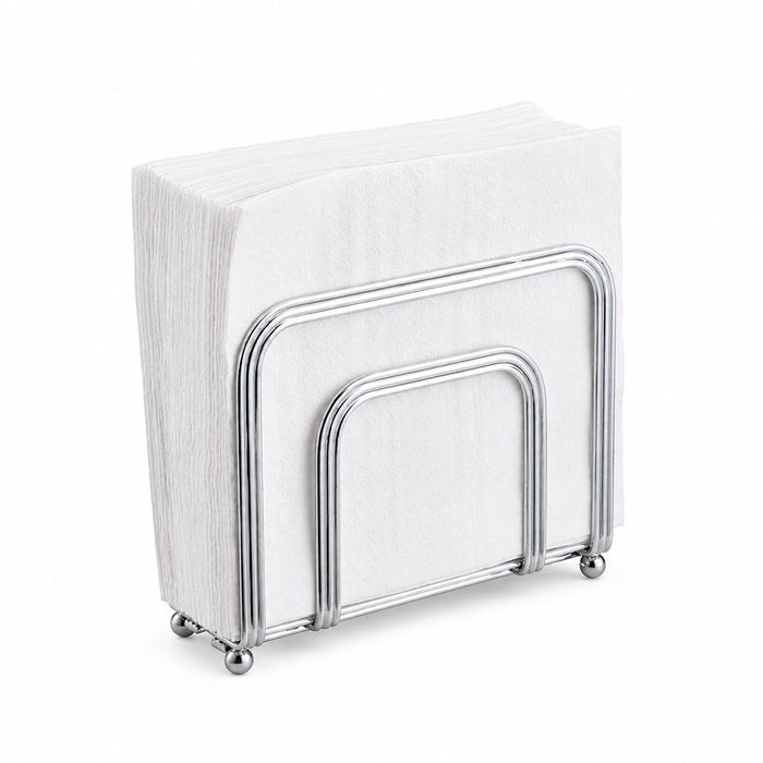 Silver Metal Napkin Holder for Kitchen Counter & Dining Table
