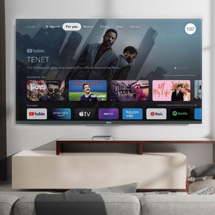 ISTAR 100" 4K Ultra-HD Smart Google TV – G100 Cinema Series