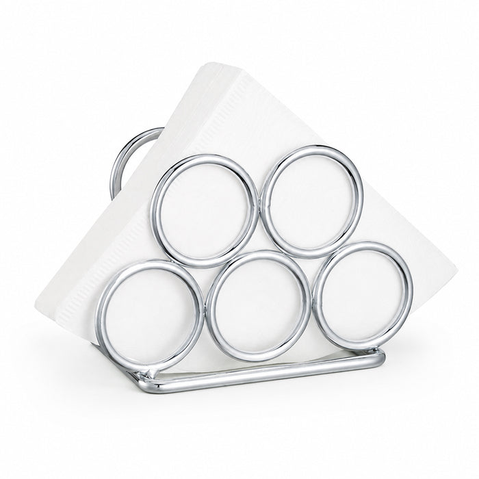 Metal Napkin Holder for Kitchen Counter & Dining Table - Silver