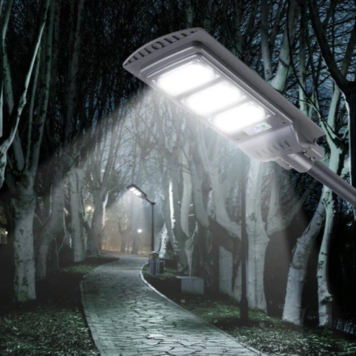 Fussion 100W Solar Street Light with Pole & Motion Sensor