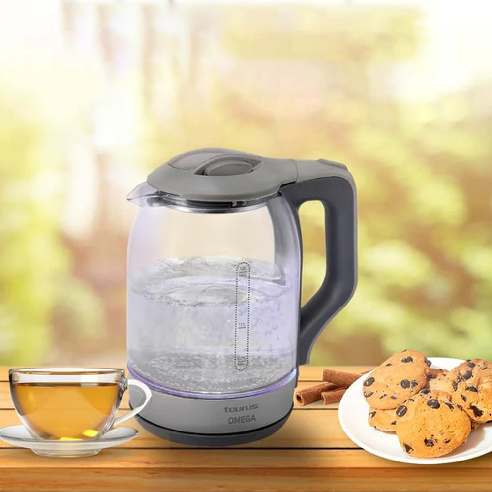 Rising 1.8L Tempered Glass Electric Kettle – 1500W