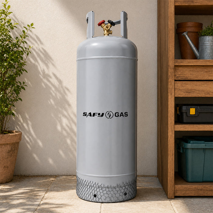 SAFY 48kg Double Valve LPG Gas Cylinder Empty
