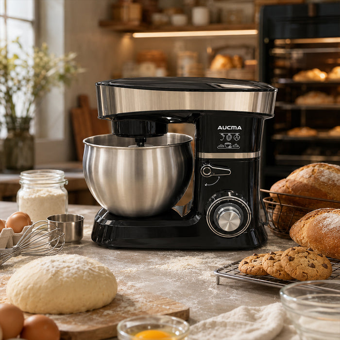 AUCMA 1200W Stand Mixer with Stainless Steel Bowl
