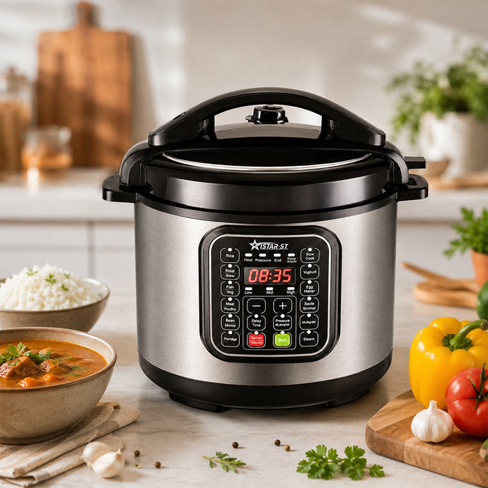 iStar-ST 5L Digital Electric Pressure Cooker with 12 Cooking Functions