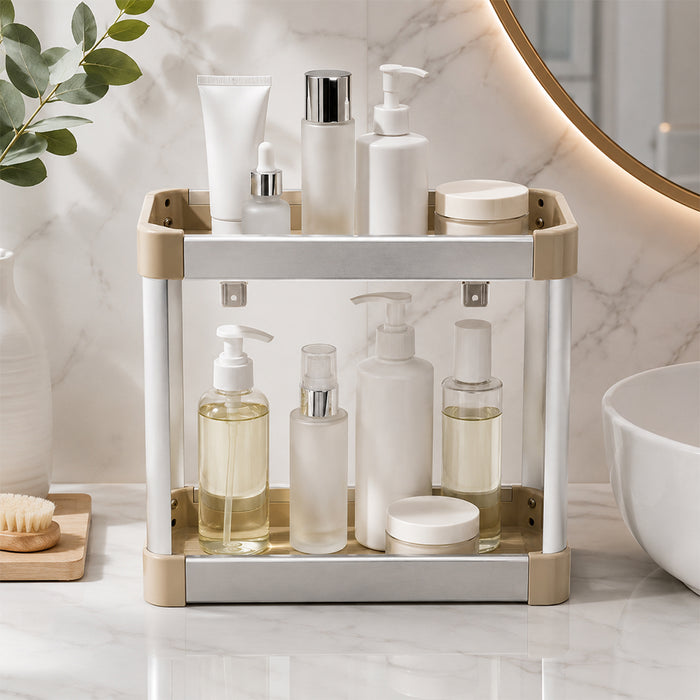 iStar Aluminium Rectangle Bathroom Storage Rack