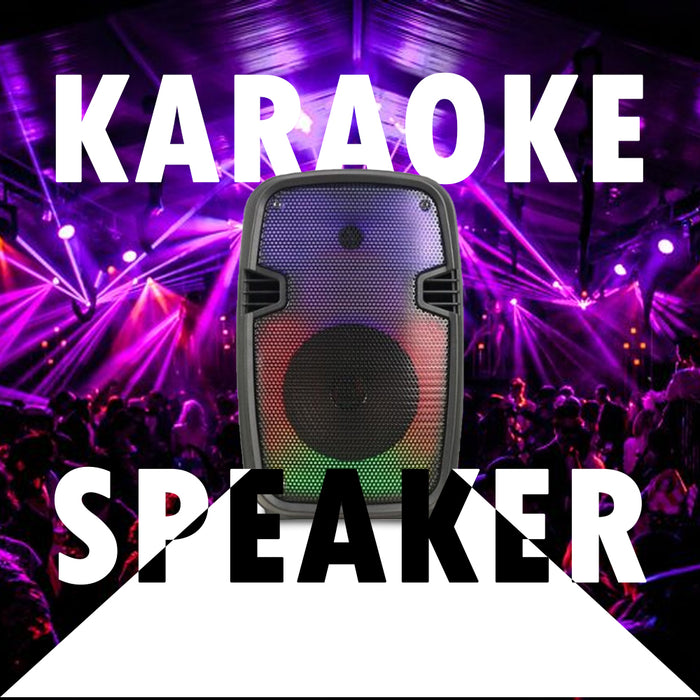 ECCO Portable Rechargeable Bluetooth Speaker with Disco Light