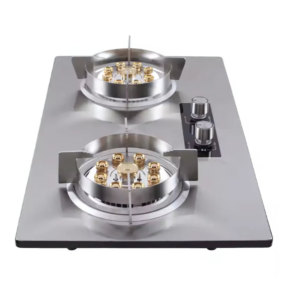 Gas Stove 2 Burner – Stainless Steel with Timer