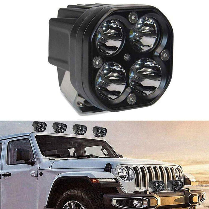 40W LED Square Driving Lights – Set of 2