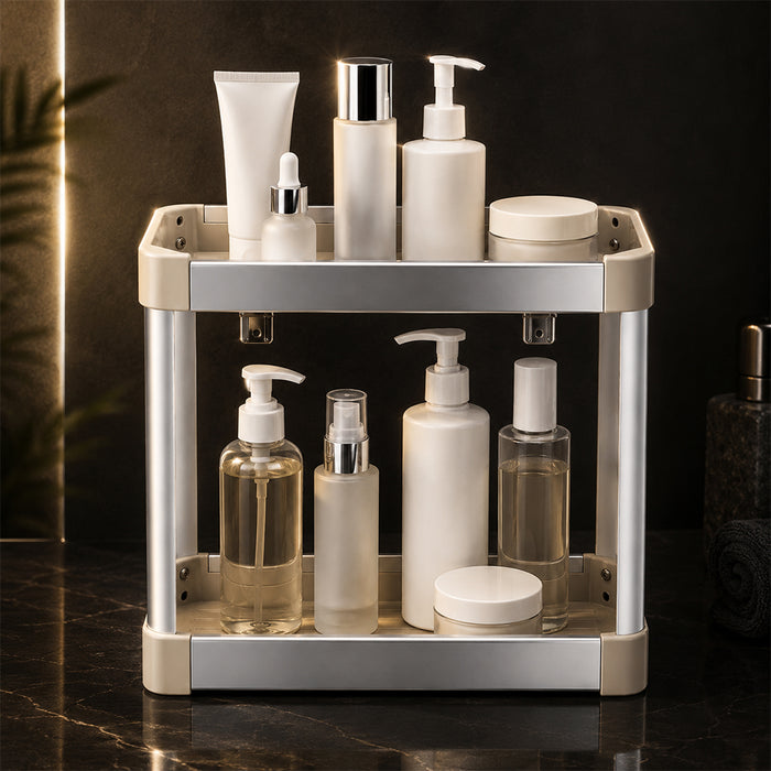 iStar Aluminium Rectangle Bathroom Storage Rack
