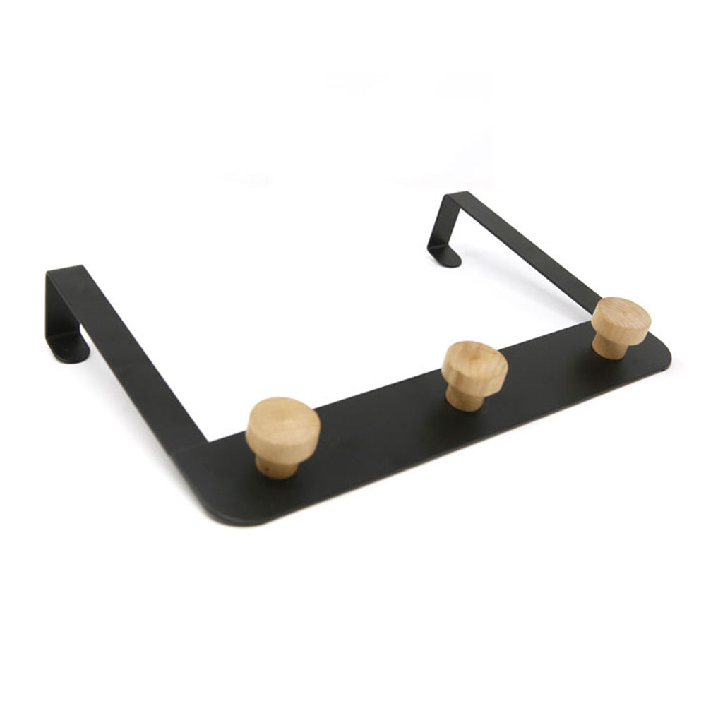 Bamboo 3-Hook Over-the-Door Rack