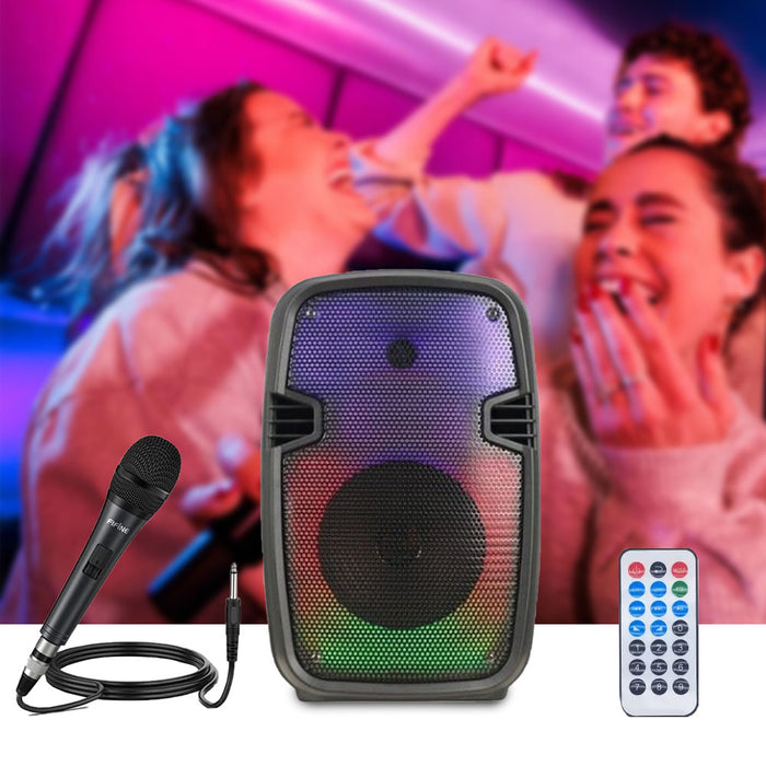ECCO Portable Rechargeable Bluetooth Speaker with Disco Light