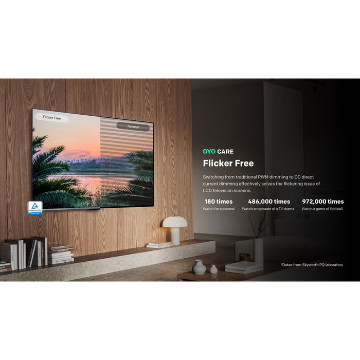 Skyworth 65-Inch QLED 4K UHD Google TV with Dolby Vision - 65Q6620G