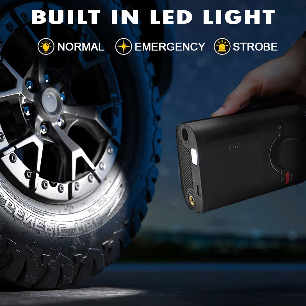 iStar 150 PSI Cordless Digital Air Compressor – 5200mAh Battery & LED Light