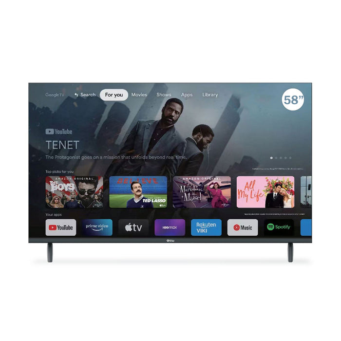 iStar 58-Inch Frameless 4K UHD Android Smart TV with Dolby Audio
