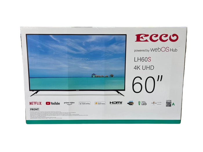 ECCO 60-Inch 4K UHD Smart TV with Built-In Apps