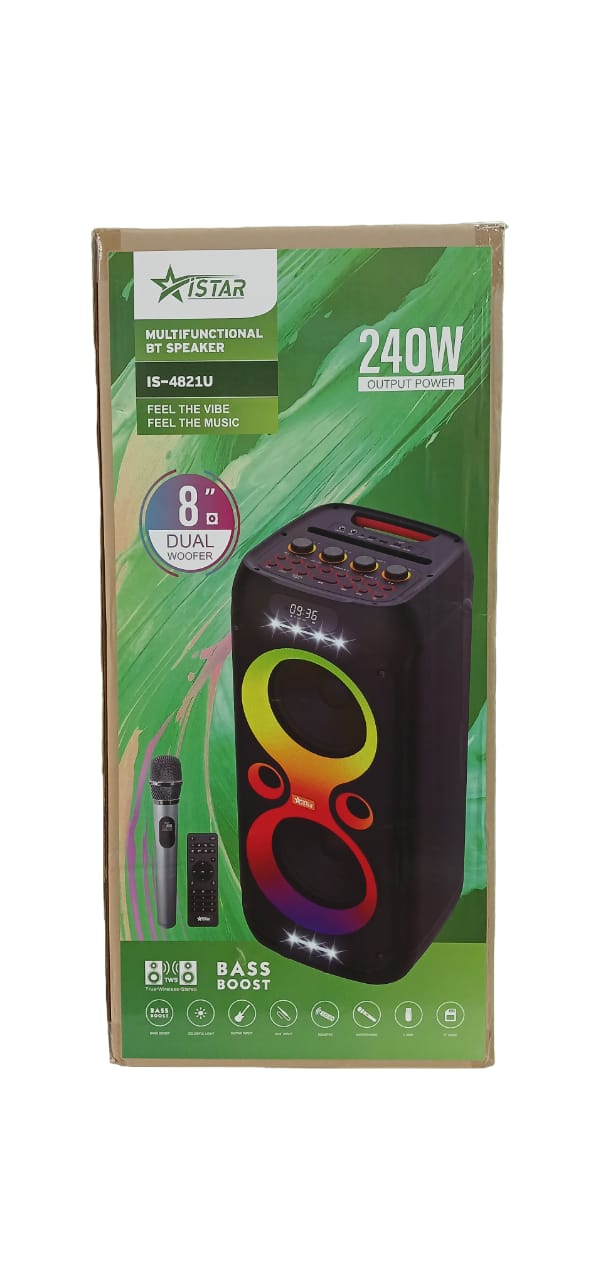ISTAR Multifunctional Bluetooth speaker 240W IS-4821U