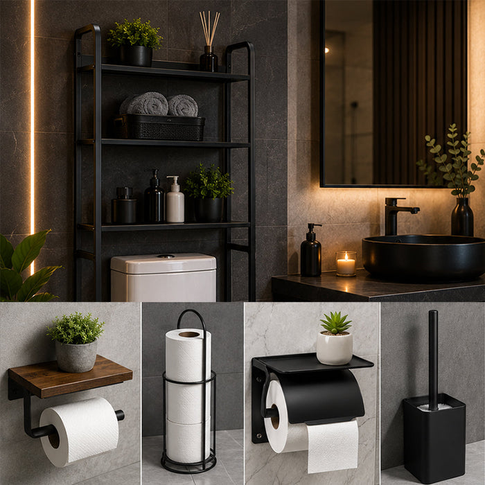 Toilet Paper Holders & Bathroom Storage