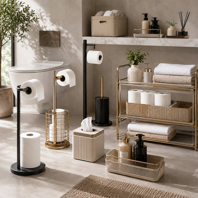 Toilet Paper Holders & Bathroom Storage