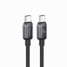 FONENG X119 1m Zinc Alloy Braided Fast Charging Cable 100W / 60W / PD27W