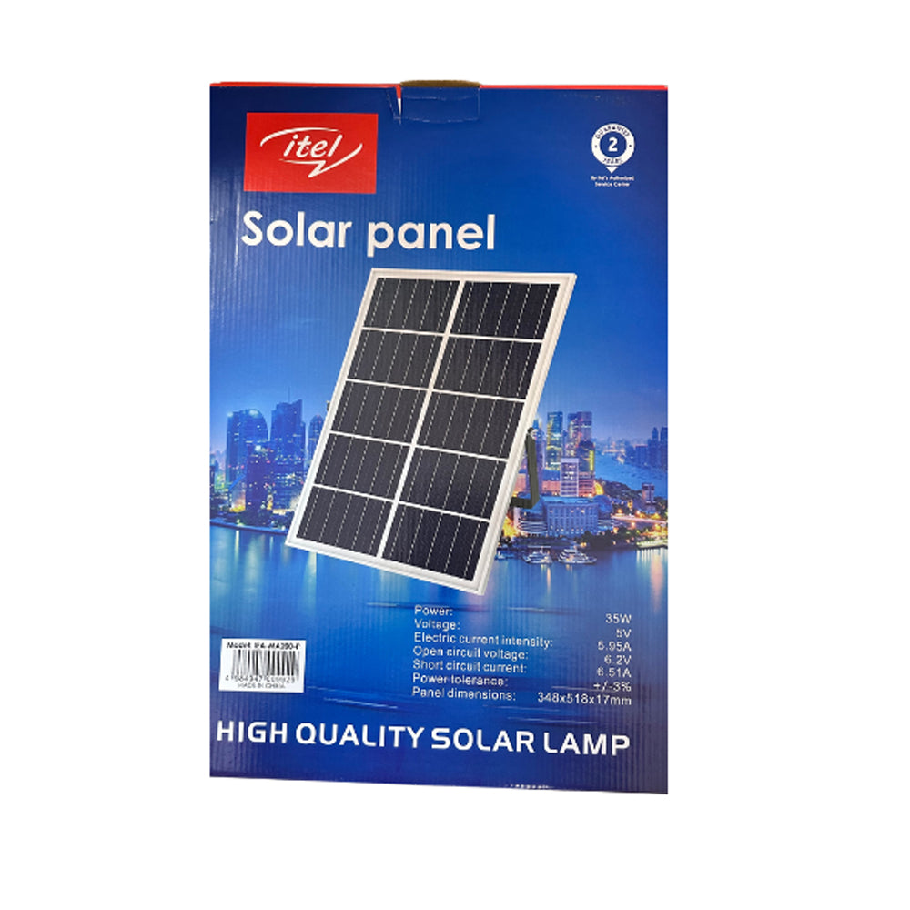 Itel 200W Solar Flood Light + Free 3m Extension Cord