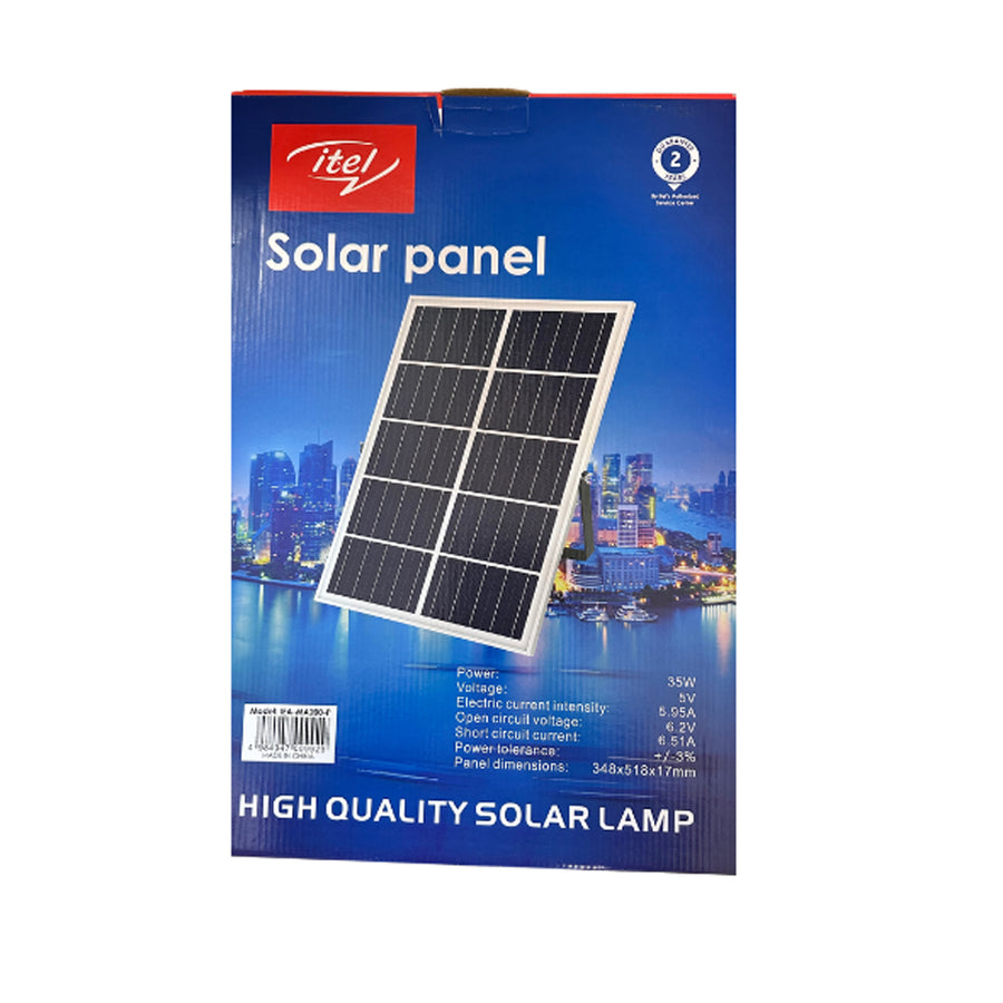 Itel 200W Solar Flood Light + Free 3m Extension Cord