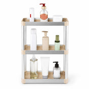 iStar Aluminium 3-Tier Rectangle Bathroom Storage Rack