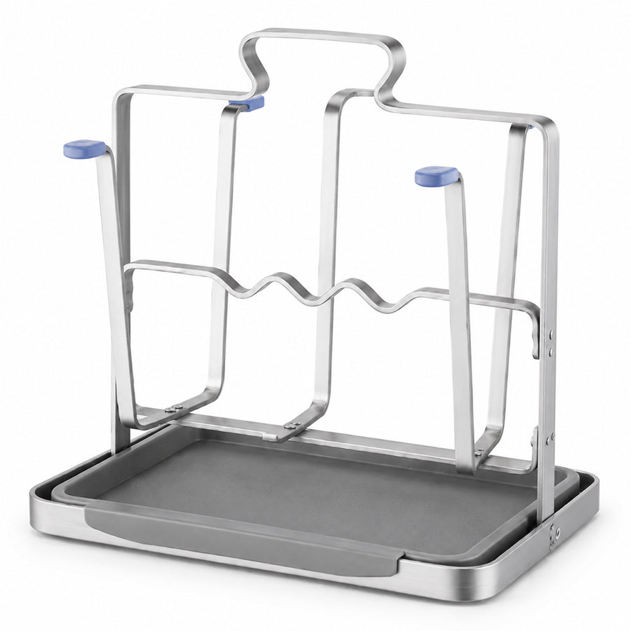 Stainless Steel Cup Drying Rack with Drip Tray for Kitchen Counter