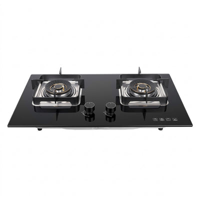 XMY 2-Burner Tempered Glass Gas Stove – RH-6007 Super-Slim Whirlwind Burner