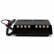 Multifunctional LED Dashboard Strobe Warning Light for Cars - Black