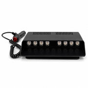 Multifunctional LED Dashboard Strobe Warning Light for Cars - Black