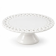 White Porcelain Pedestal Cake Stand - 12 Inch