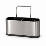 3-Compartment Cleaning Storage Rack with Suction Cups - 17.2cm