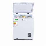 Condere 95L Compact Chest Freezer with Top-Opening Lid - White