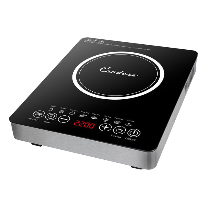 Condere C-CPSF15A 2200W Stainless Steel Induction Cooktop – High-Power
