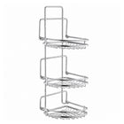 3-Tier Hanging Steel Bathroom Organizer Shower Caddy - Silver