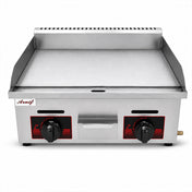 Aruif Commercial Flat Top Gas Griddle with Dual Controls