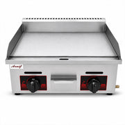 Aruif Commercial Flat Top Gas Griddle with Dual Controls