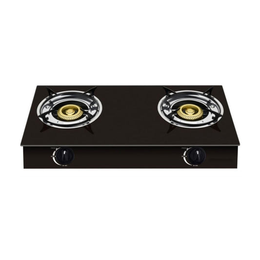 XMY 2-Burner Tempered Glass Gas Stove
