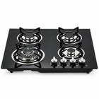 XMY Built-In Tempered Glass 4-Burner Gas Stove