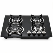 XMY Built-In Tempered Glass 4-Burner Gas Stove