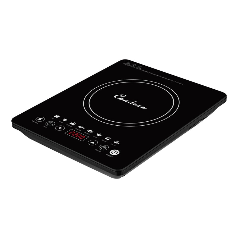 Condere C-CPSF20A Portable Electric Induction Cooktop – 2200W Black Glass